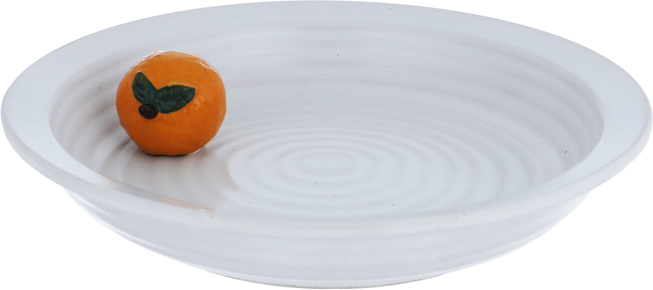 Al Saif Gallery porcelain soup bowl, 19.2 x 19.2 x 4.2 cm, decorated with orange - white product image