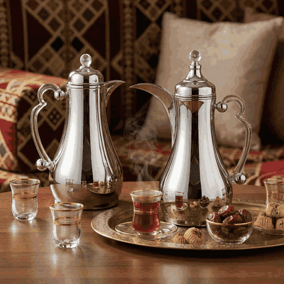 طقم ترامس الاصالة السيف غاليري، قطعتين، 1/1 لتر، حافظة داخلية زجاج، يد شفاف، ضغاط - فضي product image 2