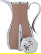 Al Saif Gallery Sana thermos set, 1 liter, thermal glass inner container, steel outer shell - silver brown product image 5
