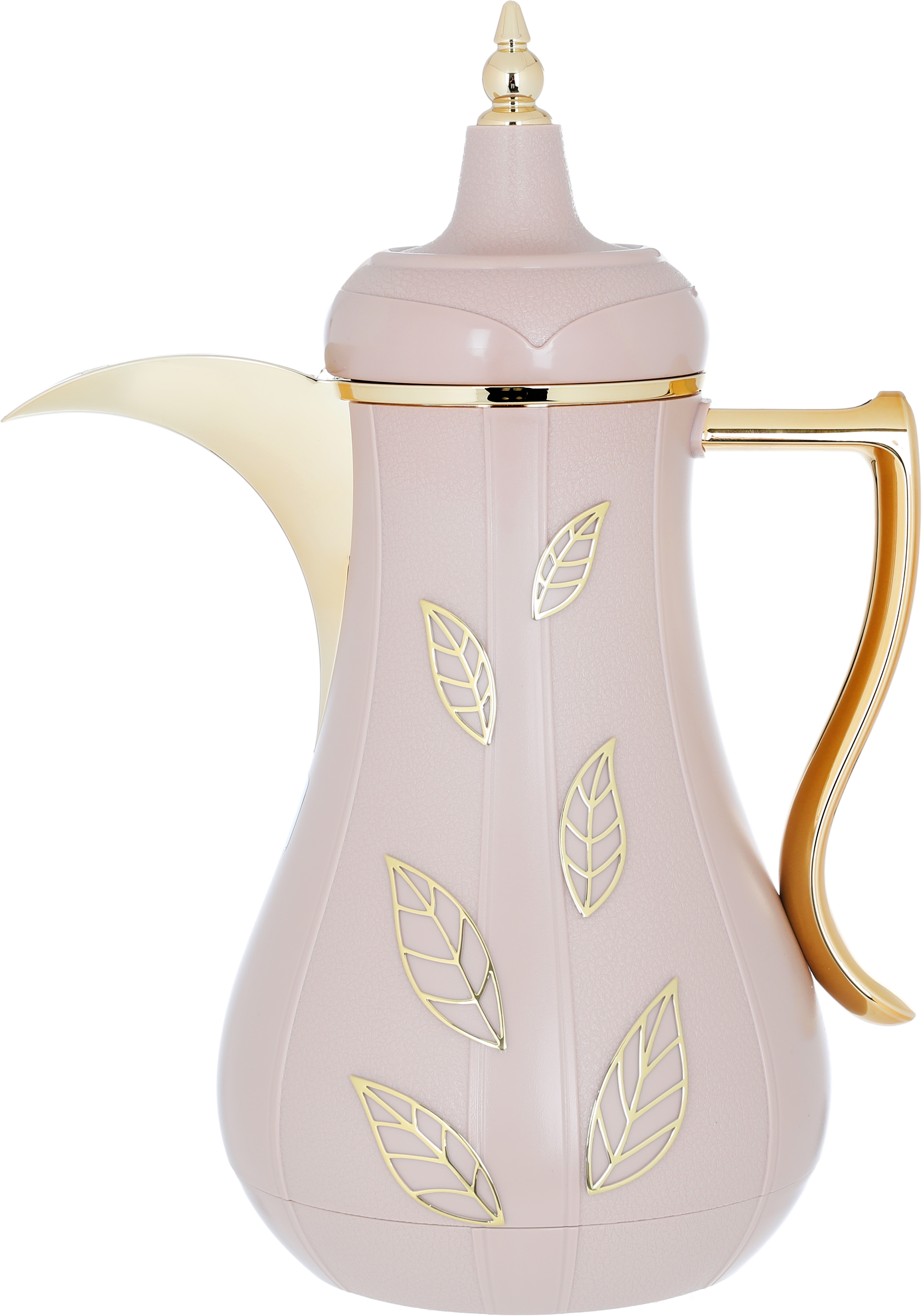 Al Saif Gallery Salma thermos set, 1 liter, 2 pieces, thermal glass inner shell, plastic outer shell - dark pink product image 3