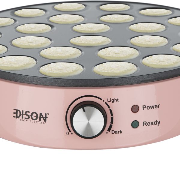 Edison JC-604PINK/24 Tefal Pancake Maker, 1000 Watt, 24 Eyes - Pink product image 2