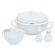 Al Saif Gallery Porcelain Dinner Set, 77 Pieces - White Gold product image 3