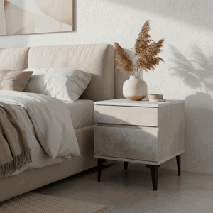 كومدينه خشب ام دي اف، 48×40×40 سم، 2 درج - رمادي product image 2