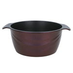 طقم قدور جرانيت تيتانيوم نيوكلاين، 10 قطع، غطاء زجاج - احمر غامق product image 3