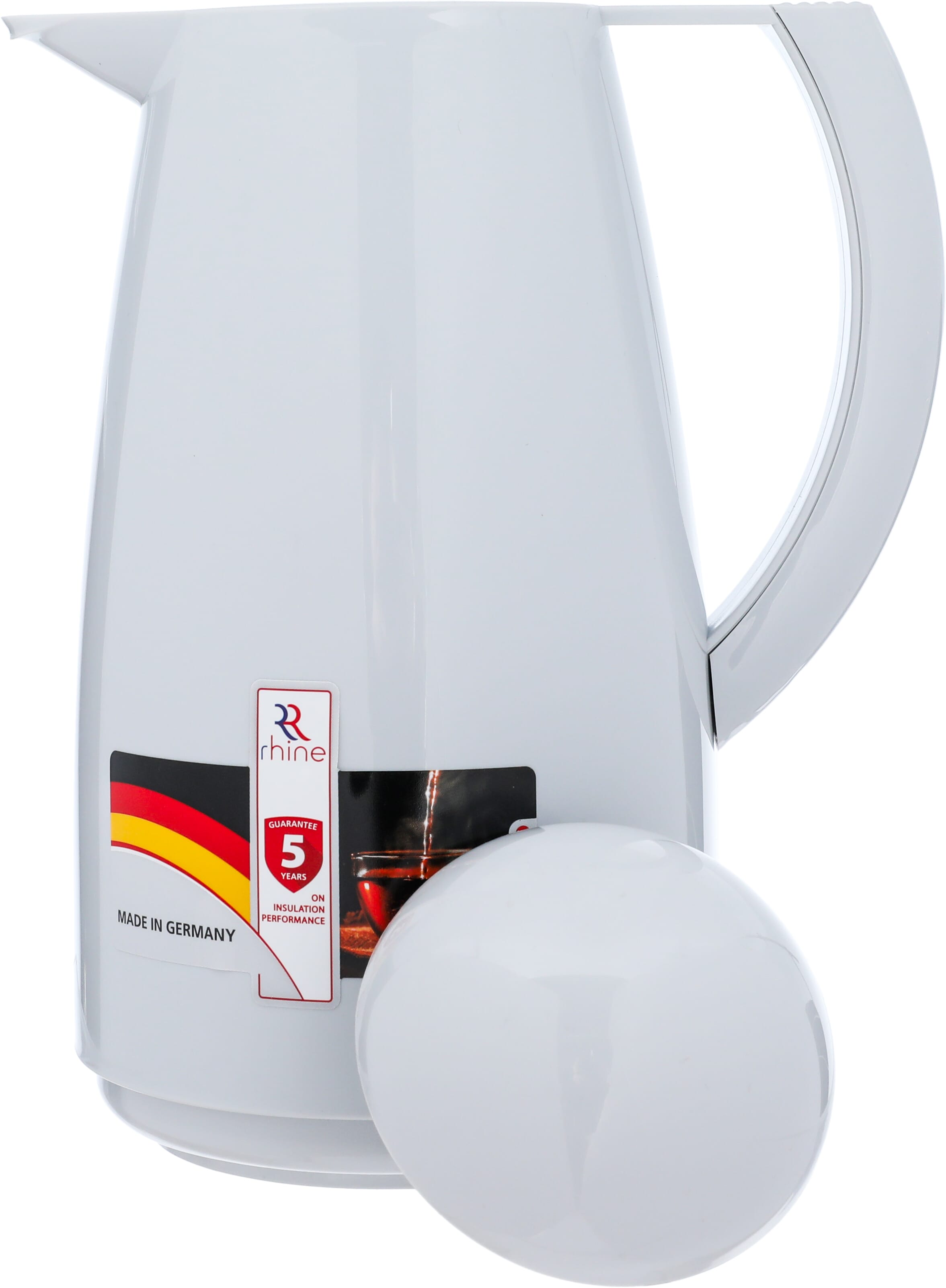 Alrhine Marcotec thermos, 1 liter, glass inner container, plastic outer shell - gray product image 4