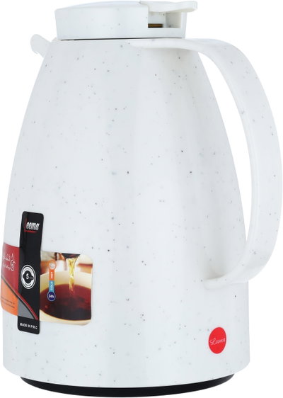 ترمس ليما السيف غاليري، 1 لتر، ضغاط، حافظة داخلية زجاج حراري - ابيض product image 3