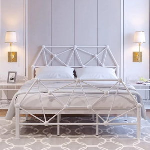 سرير هيكل حديد، 190×70×86 سم - أبيض product image