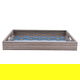 Al Saif Gallery Wood Serving Tray, 43 X 32 X 5 Cm - Brown Blue product image 1