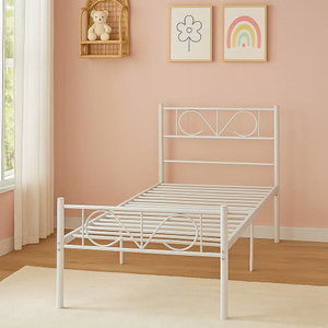 سرير هيكل حديد، 190×70×70 سم - أبيض product image