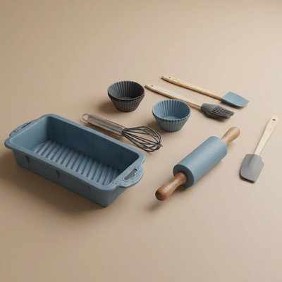 طقم ادوات كيك سيلكون السيف غاليري، 12 قطعة - متعدد الألوان product image 1