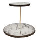 Al Saif Gallery Wooden Serving Plate, Round - White product image 3