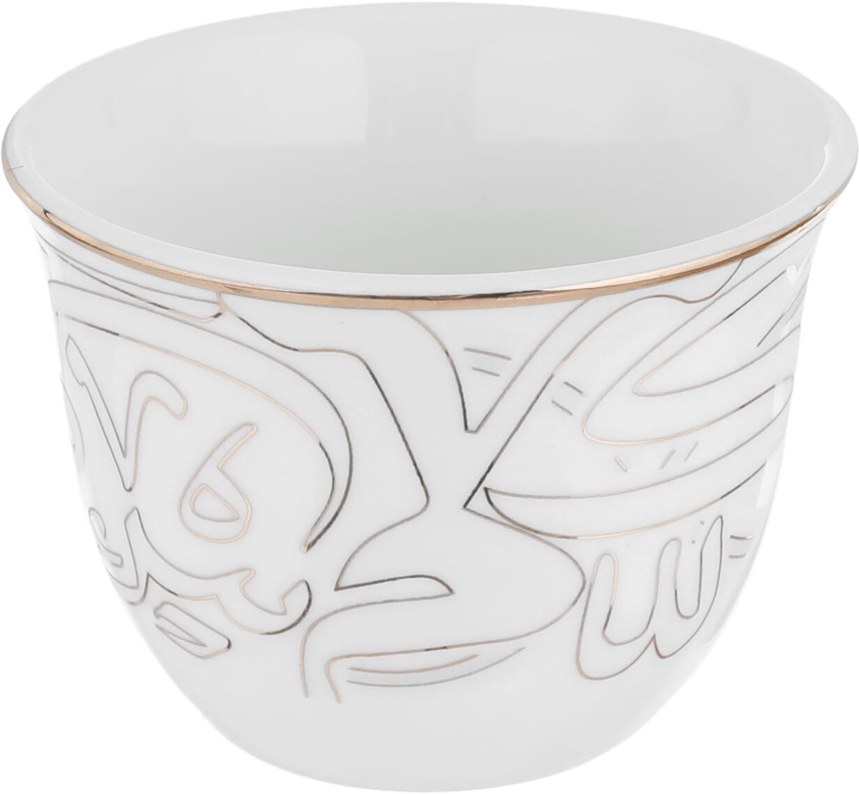 Al Saif Gallery porcelain coffee cup set, 12 pieces - white product image 2