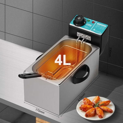 قلاية زيت كهربائية ويننج ستار، 4 لتر، 2000 واط، ST-9203 - ابيض product image 5