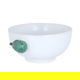 Al Saif Gallery Porcelain Soup Bowl, 20.3 x 15.1 x 7.5 cm, decorated with avocado - white product image 2