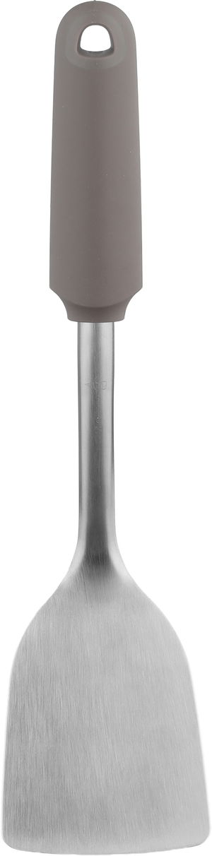 Al Saif Gallery Stainless steel serving spoon, plastic, gray handle, 32x8 cm - Silver Cappuccino product image 2