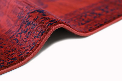 سجاده سوبر تيما شكل مستطيل، 1.50×2.30 سم، صنع آلياً - احمر product image 4