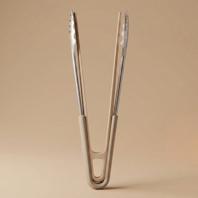 Al Saif Gallery Steel Tweezers, 30 X 4 Cm, With Silicone Handle - Silver product image 1