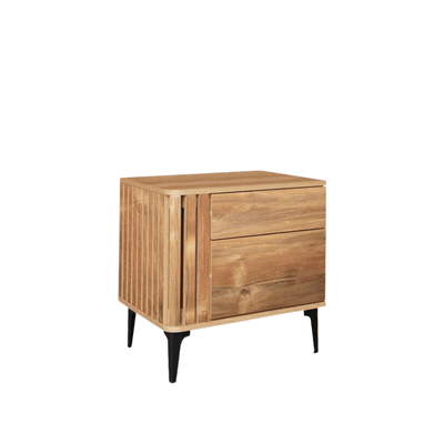 كومدينه خشب ام دي اف، 55×40×40 سم، 2 درج - خشب ام دي افي غامق product image 3