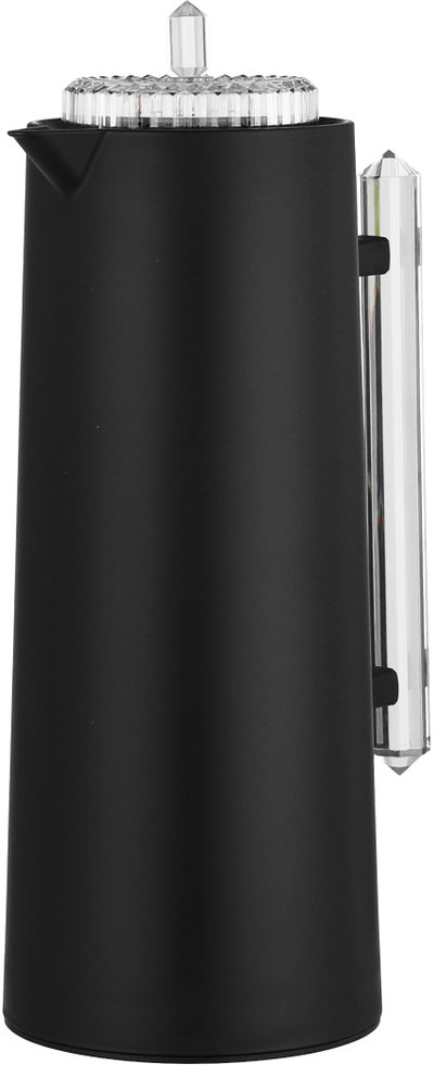 Glory Lean Thermos, 1 Liter, Glass Inner Container, Push Button, Transparent Handle - Black product image 4