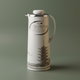 Kawasaki Fuji Thermos, 1.3 Liter, Glass Interior, Stainless Steel Exterior - Silver White product image 1