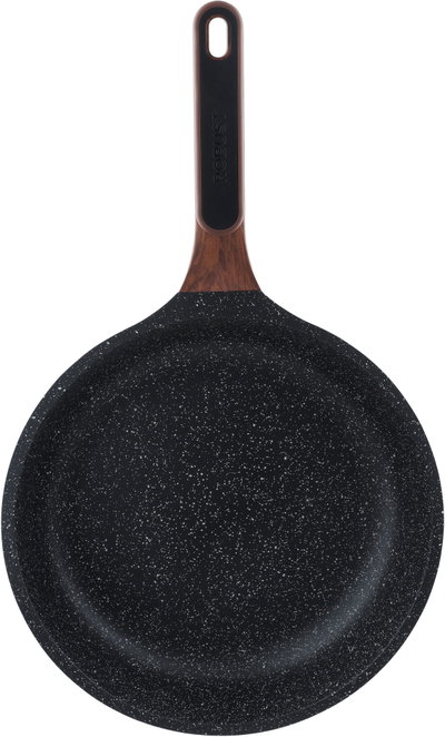 طقم قدور جرانيت بغطاء زجاج روبوست، يد خشب، 7 قطع - اسود product image 7