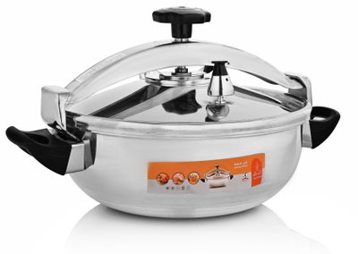 قدر ضغط بخاري ألومنيوم السيف غاليري، 7 لتر، سماكة 3 ملم - فضي product image 2