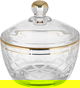 Al Saif Gallery glass tea and coffee serving set, gold, 26 pieces - transparent product image 2