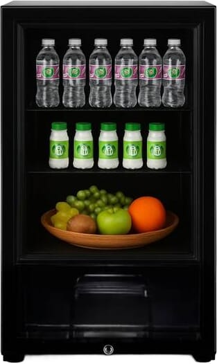 ثلاجة ميني بار دانسات، 87 لتر، 3 قدم، DAN180SC22  - اسود product image 2