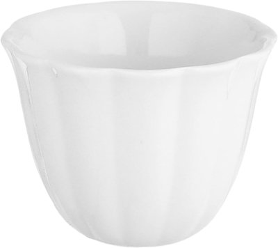 Al Saif Gallery Porcelain Arabic Coffee Cups Set, 400 ml, Striped, 12 Pieces - White product image 2