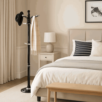 Metal Modern Clothes Hanger, 173 X 46 Cm - Black product image 3