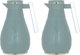 Al Saif Gallery Karam thermos set, 1/0.65 liter, Islamic pattern, thermal glass inner shell, plastic outer shell - green product image 2