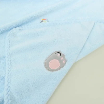 منشفة للرضيع كورال فليس ريفي، 100×100 سم - ازرق product image 5