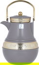 Al Saif Gallery Amal thermos set, 1/1 liter, 2 pieces, thermal glass inner shell, plastic outer shell - Cappuccino product image 2