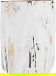 Al Saif Gallery porcelain vase, 10 x 10 x 15 cm, pentagon shape - white marble product image 2