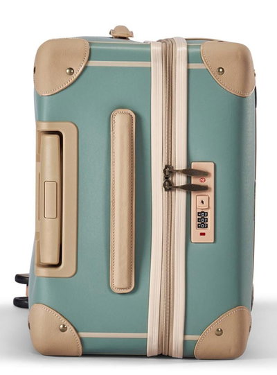 طقم شنط سفر جلد صناعي ليمرا، 3 مقاسات، 4 عجلات، GL-9903 - تركواز بيج product image 5