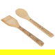 طقم ملاعق طبخ خشب خيزران السيف غاليري، منقوش - بني product image 1
