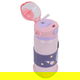 Al Saif Gallery Plastic Water Bottle for Children, 500 ml, Astronaut Pattern, with Straw - Pink product image 2