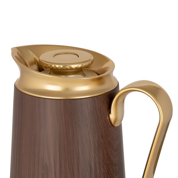 ترمس زجاج إفرست السيف غاليري، 1 لتر، هيكل خارجي بلاستيك - خشبي بني product image 3