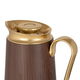 Al Saif Gallery Everest glass thermos, 1 liter, brown plastic-wooden outer shell product image 3