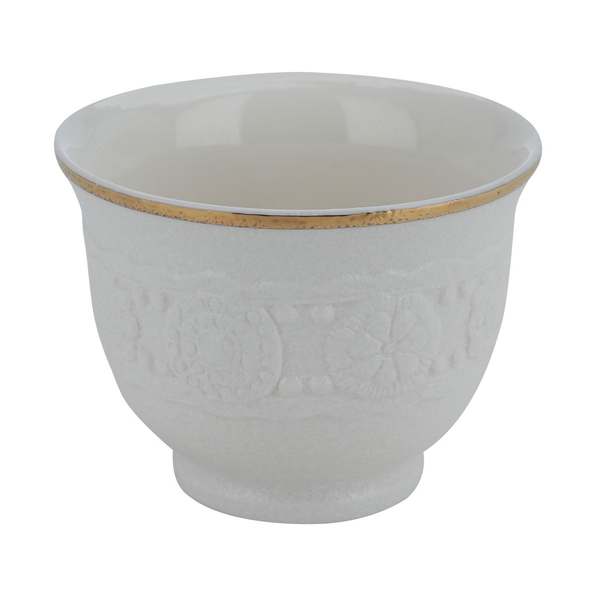 Al Saif Gallery porcelain coffee cups, floral pattern, 12 pieces - white product image 3