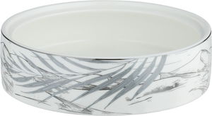 تمرية بغطاء بورسلان السيف غاليري، 18x18x5 سم، غطاء اكرليك، دائري - أبيض رمادي product image 2