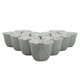 Al Saif Gallery Ceramic Arabic Coffee Cups Set, 12 Pieces - Golden Gray product image 1