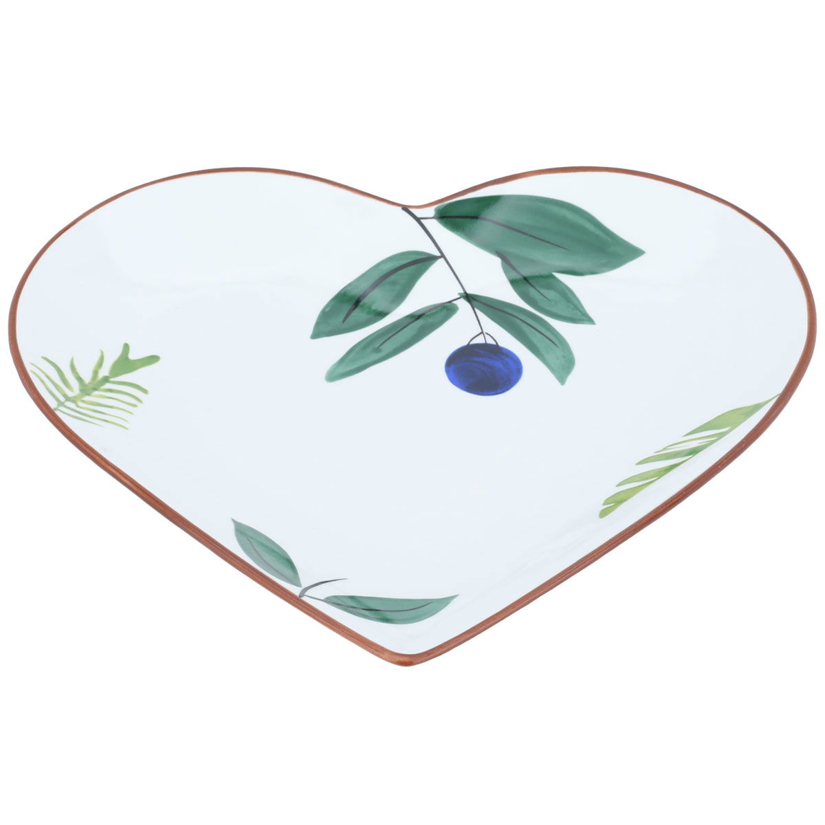 Al Saif Gallery porcelain dessert plate, 9.5 inches, fruit pattern - white product image