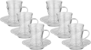 طقم بيالات مارية زجاج سيف بلص، 12 قطع - شفاف product image