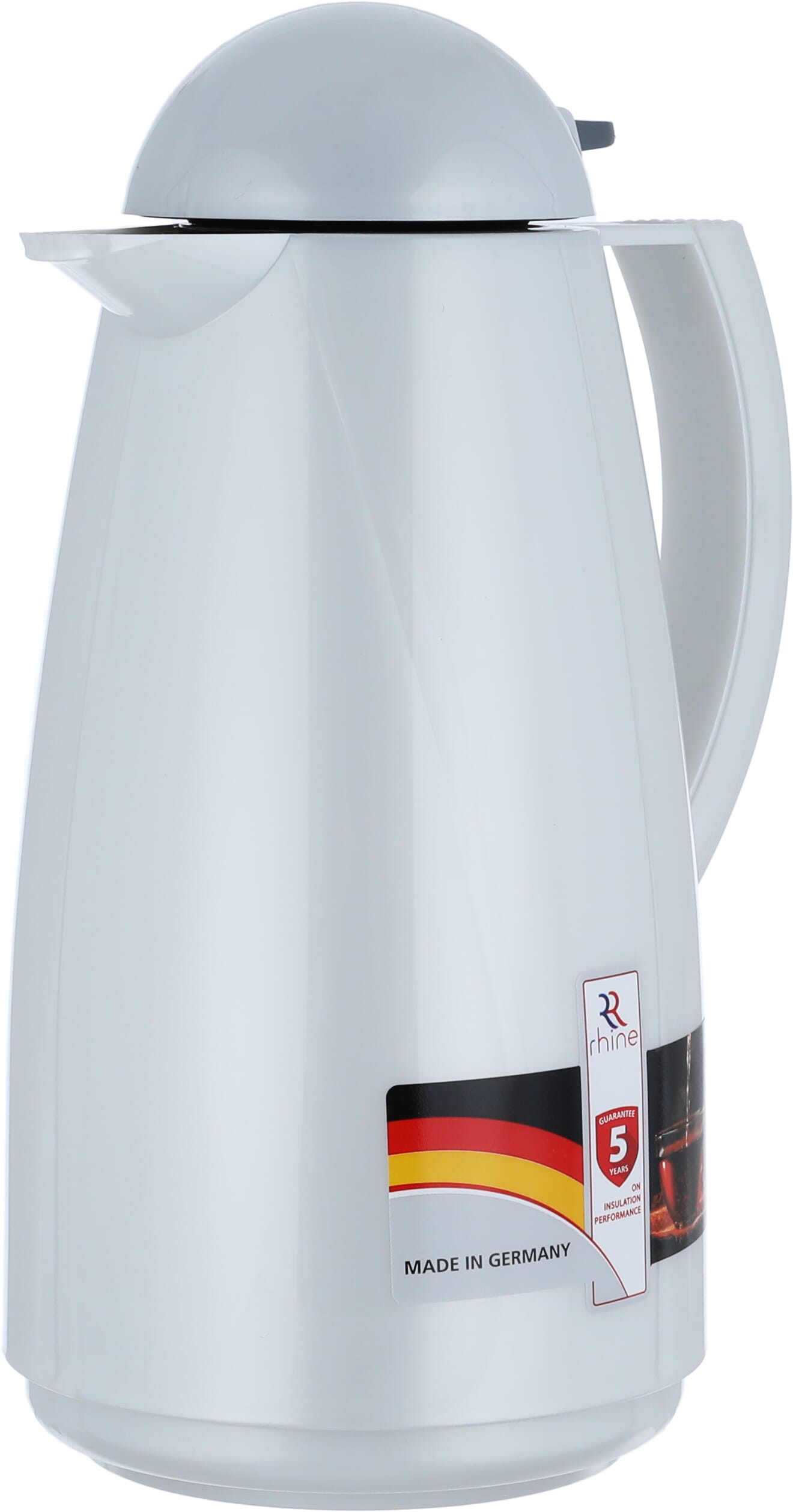 Alrhine Marcotec thermos, 1 liter, glass inner container, plastic outer shell - silver product image 2