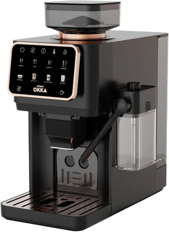 Arzum OKKA Barista Pro Automatic Espresso Machine, 1400W, 15 x 2 Bar, Touch Control, 5 Grit Settings, 9 Brew Options, Auto Clean, Built-in Milk Brewing, Refill Sensor, OK0042-04 - Copper Black product image 10