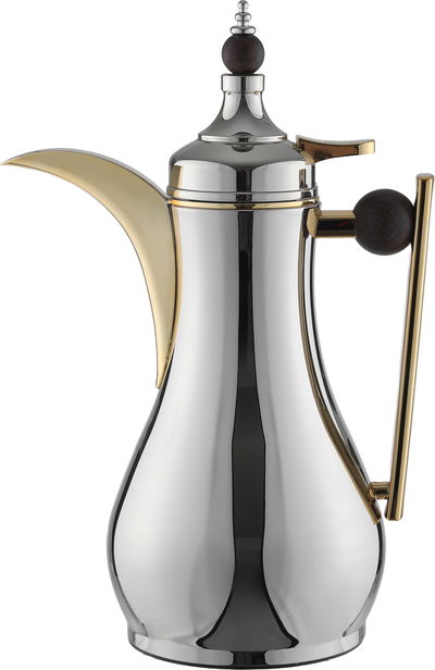 طقم ترامس ألاء السيف غاليري، 1 /1لتر، قطعتين، حافظة داخلية زجاج حراري، يد خشبي، ضغاط - فضي product image 3