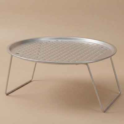 كرسي تنشيف بيالات حديد برق الحيا السيف غاليري، 33 سم، دائري - رمادي product image 1
