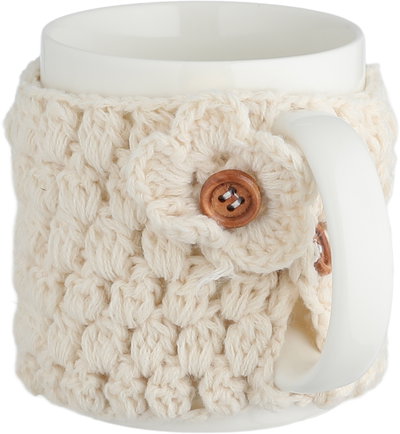 مج بورسلان السيف غاليري، 340 مل، تلبيسة صوف - أبيض كريمي product image 2