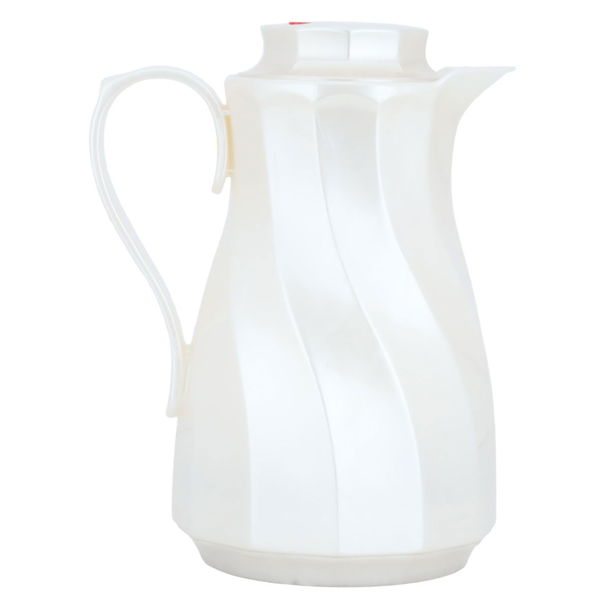 Rotpont thermos, 1 liter, glass inner container, plastic outer shell - white product image